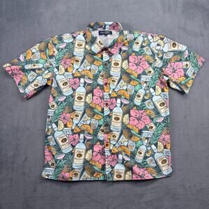 Tito's Handmade Vodka Hawaiian Shirt Mens Med. Sales and Service Event Maui 2024